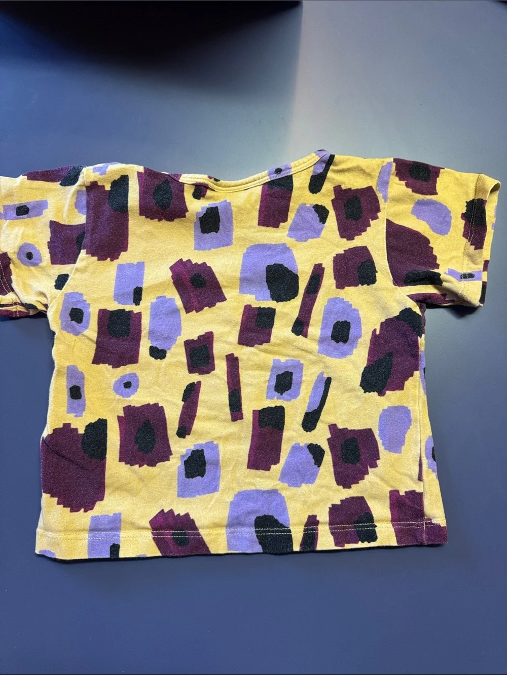 Kids Yellow Abstract Print Tee